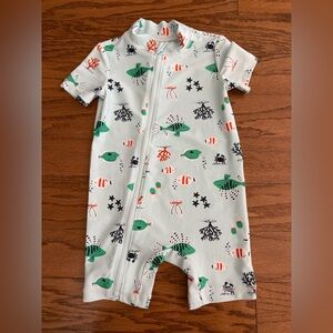 Carter's Swimsuit Light Blue and Green 12months